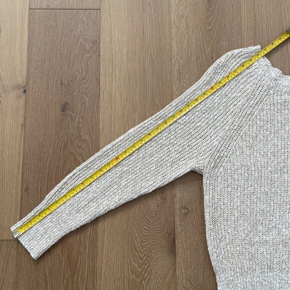 Free People Sweater Women Large Electric City Pullover Knit White Beige OB560520 - Picture 9 of 13
